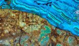 Polished Chrysocolla & Plume Malachite - Bagdad Mine, Arizona #69512-1